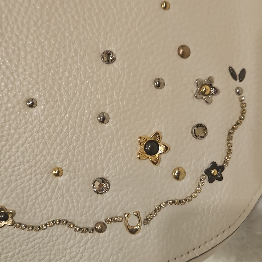 EUC Coach Ella Hobo With Starbursts Crystals And Rivets With New Coach Dusty - Picture 2 of 12